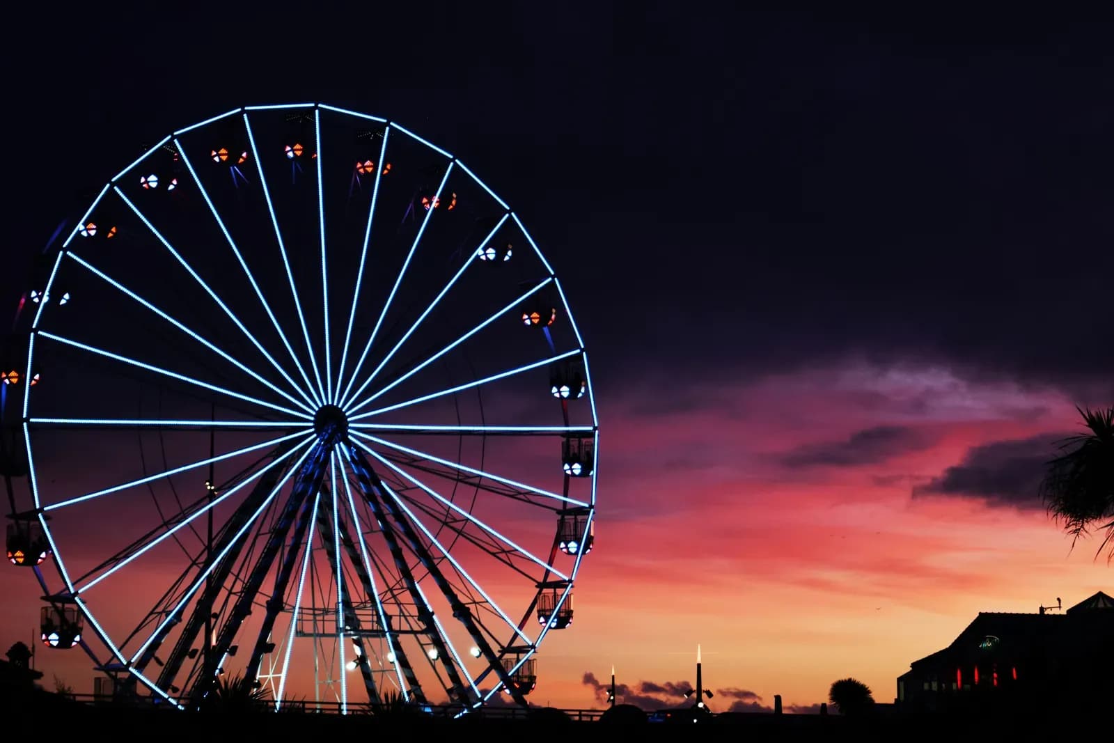 Amusement parks ferris wheel